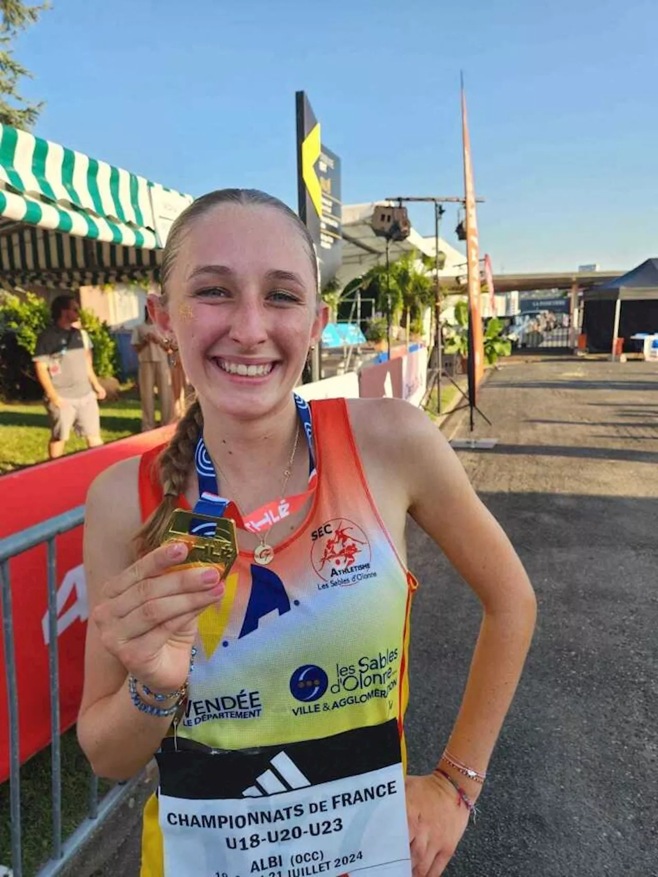 Les Sables-d’Olonne : Guillemette Vincent sacrée championne de France cadette de 2 000 m steeple