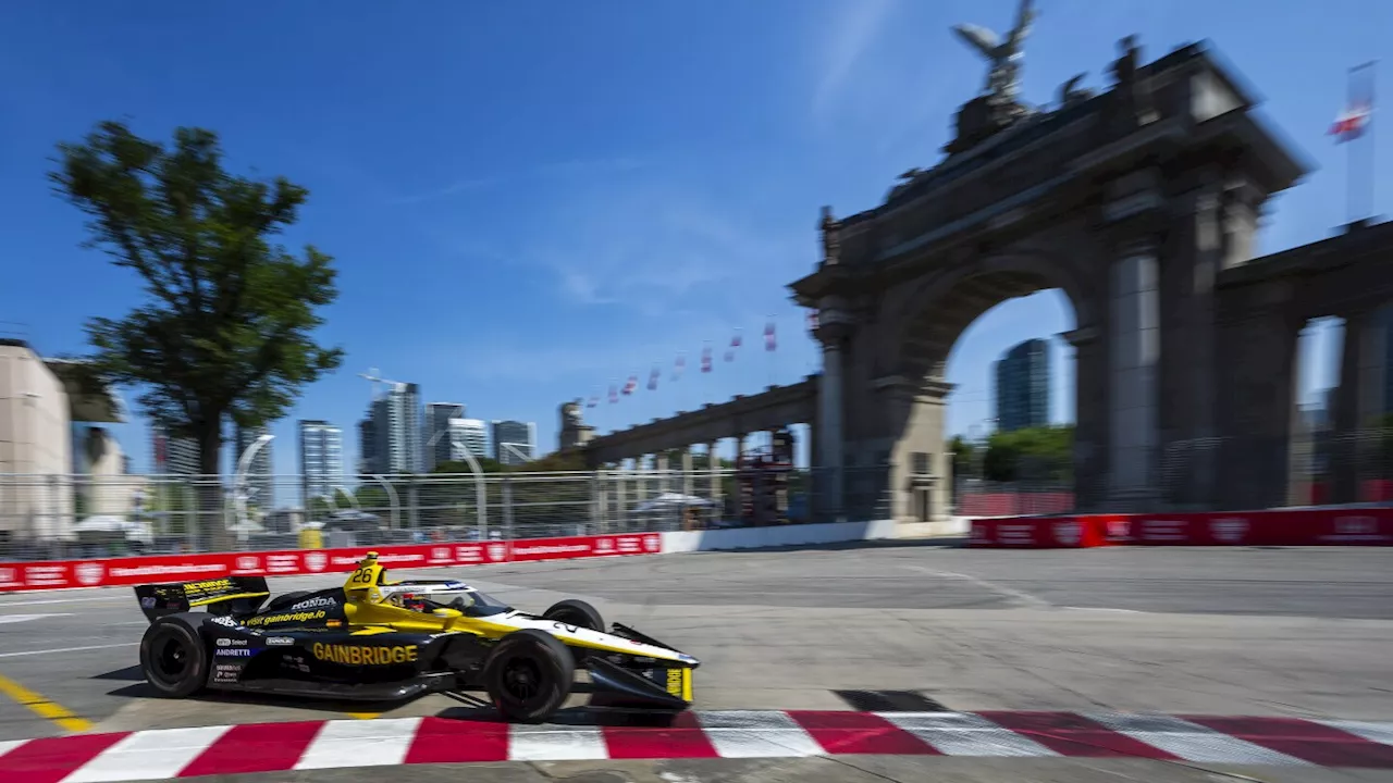 Colton Herta takes pole for IndyCar street race in Toronto