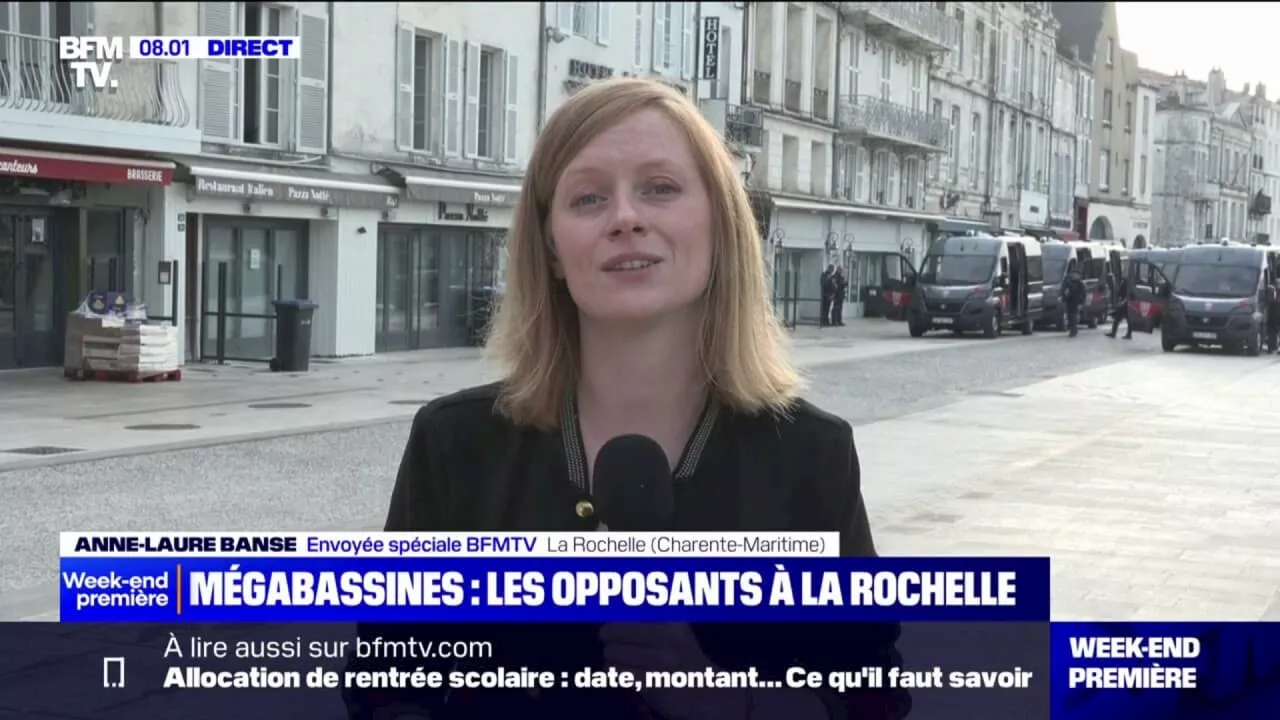 Mégabassines: une nouvelle mobilisation se tient actuellement à La Rochelle