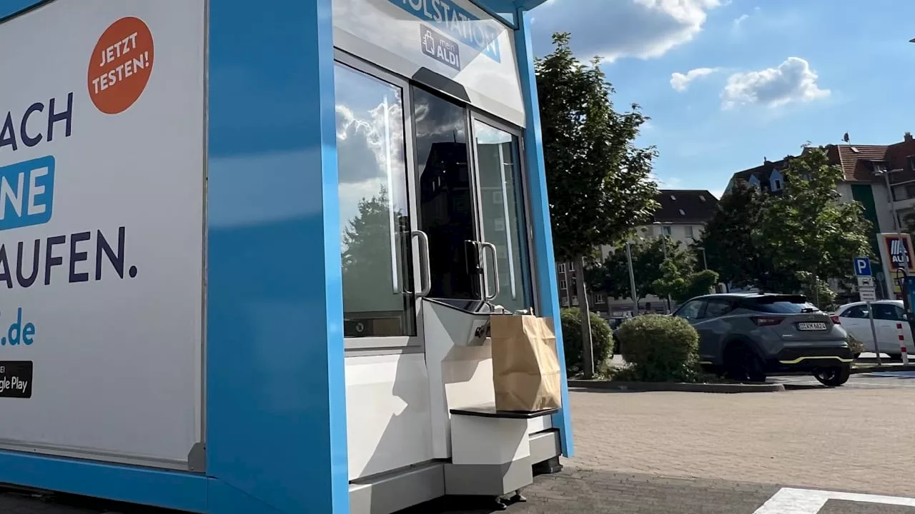 Aldi und Rewe: Erste Supermärkte testen neue Abhol-Automaten