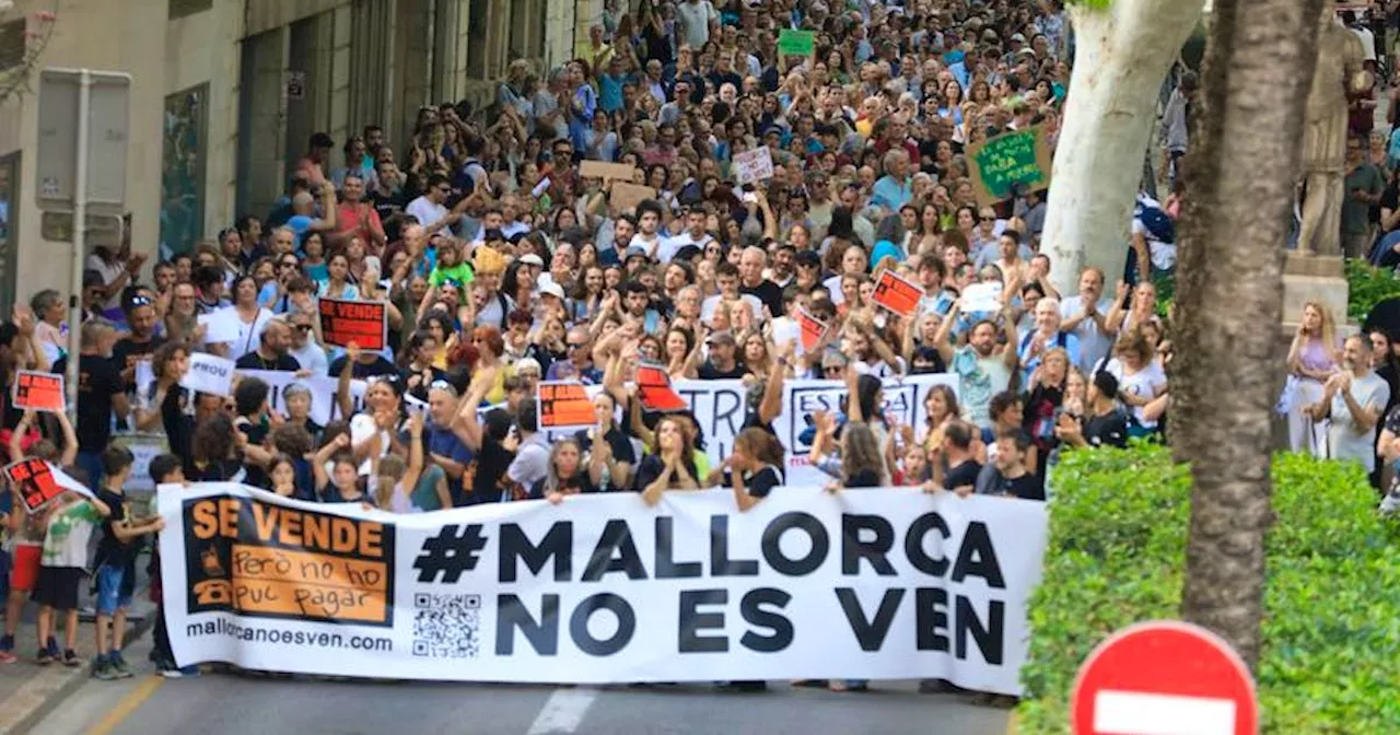 Erneut Demonstration gegen Massentourismus auf Mallorca