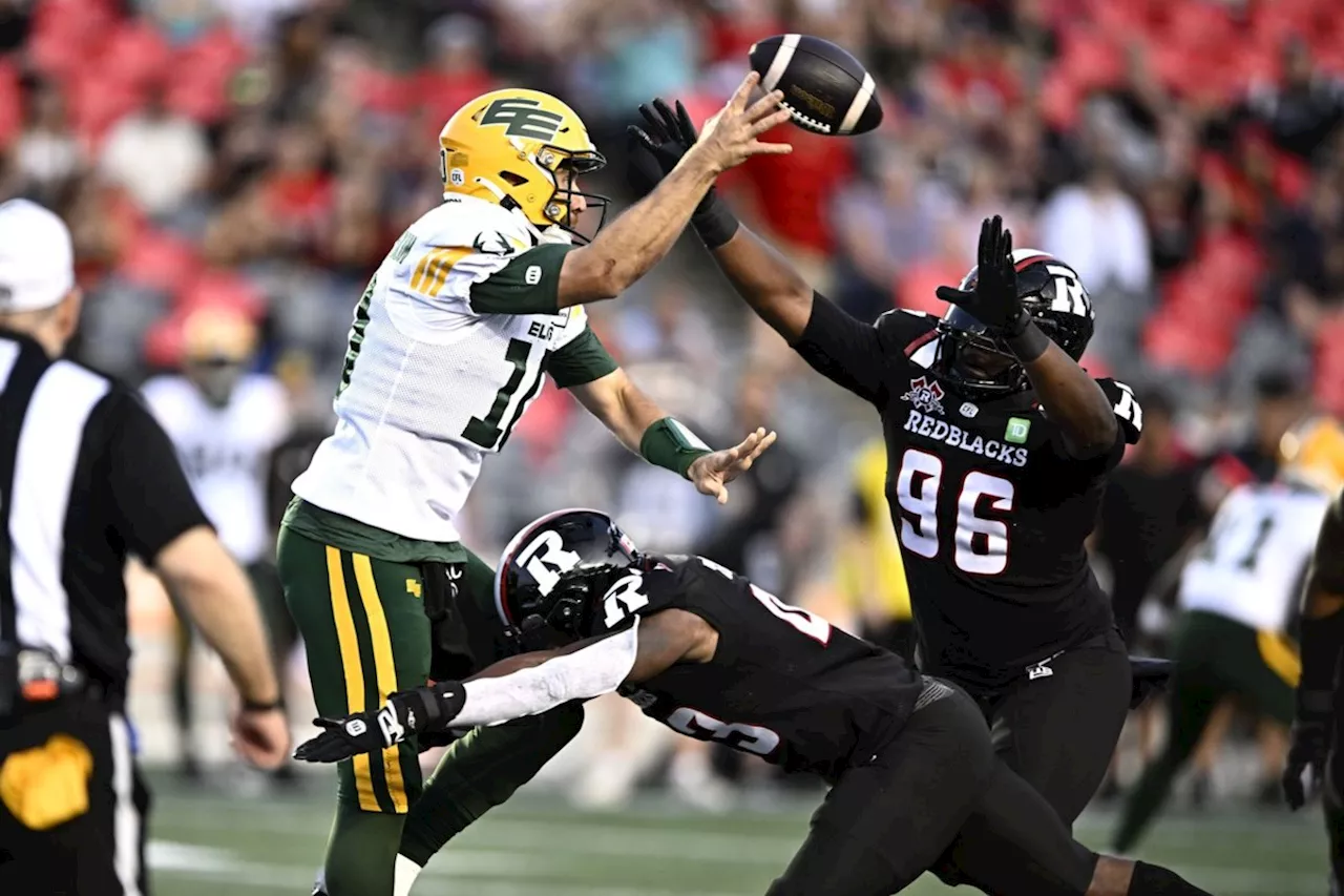 Redblacks add to winless Elks' misery with 20-14 win in Ottawa