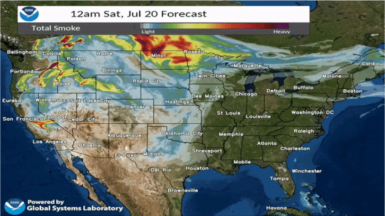 Wildfire smoke from Canada expected to impact Colorado air quality