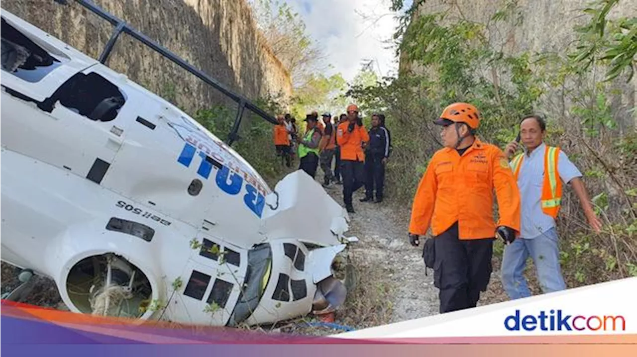 Fakta-fakta Helikopter Bawa WNA Jatuh gegara Terlilit Tali Layangan di Bali