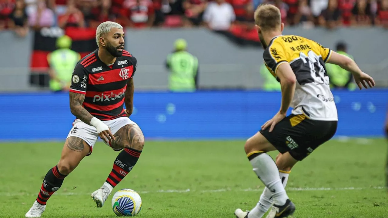 Flamengo volta a vencer no Brasileiro com gol de Gabigol em pênalti inusitado