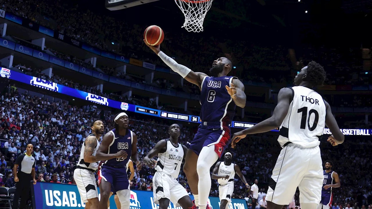 LeBron James salva Team USA: piegato 101-100 un fantastico Sud Sudan arrivato fino a +16 nell'amichevole di Londra