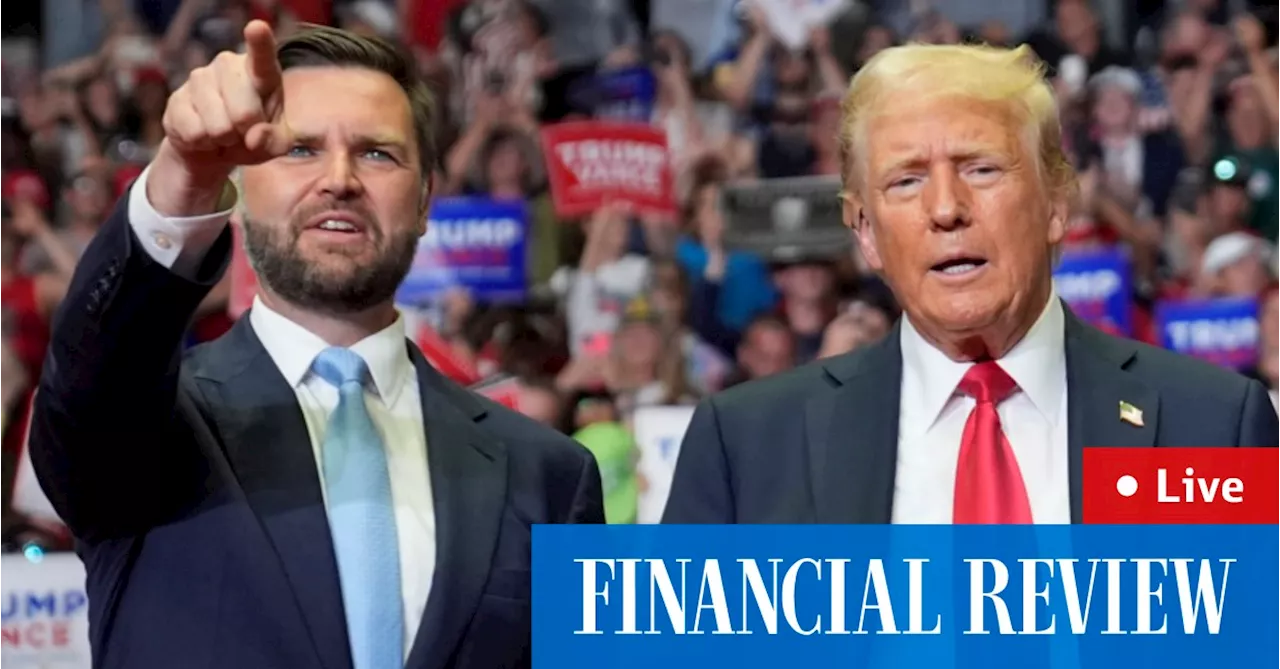 Donald Trump and JD Vance rally in Michigan as calls for Biden to drop out persist