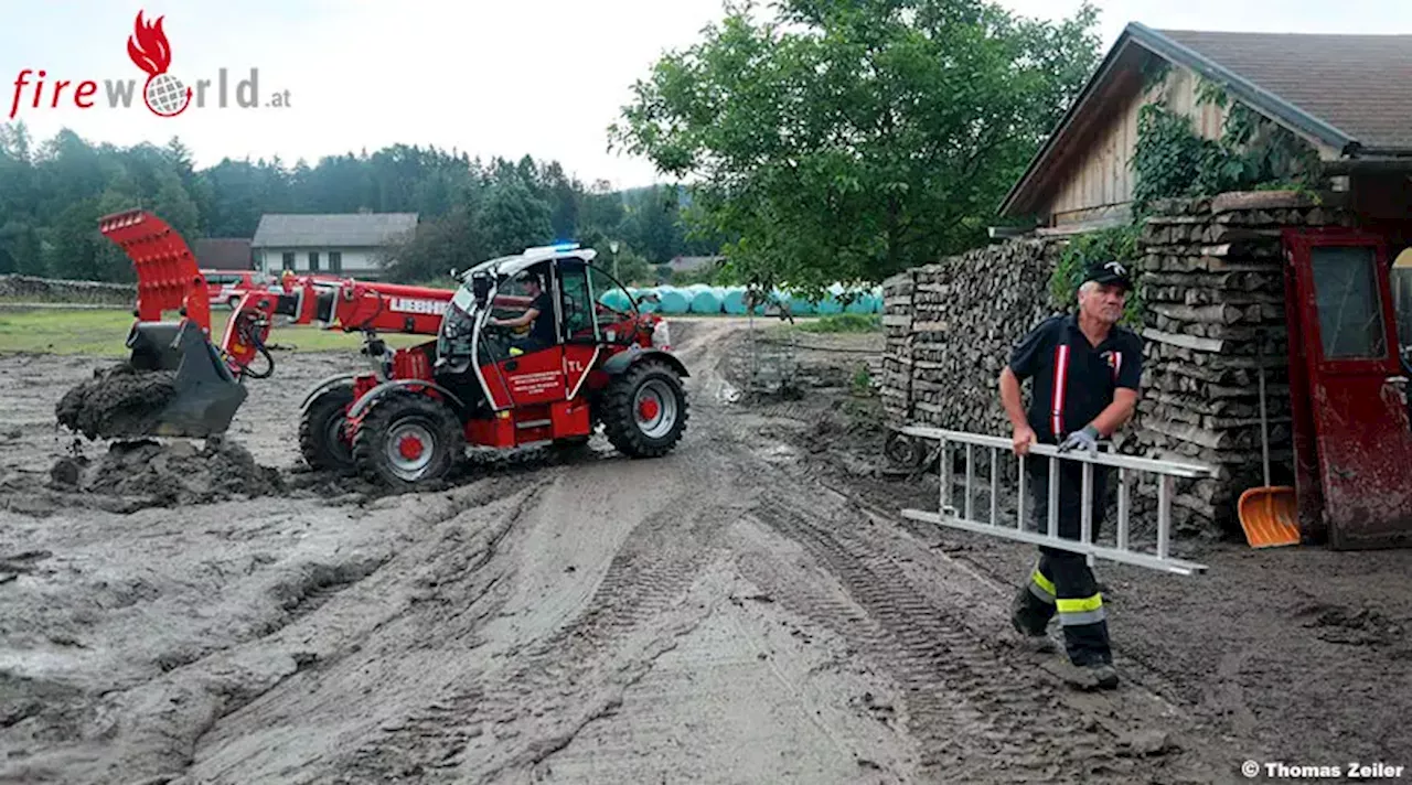 Stmk: KHD-Einsatz nach Unwetter im Bereich Bruck/Mur