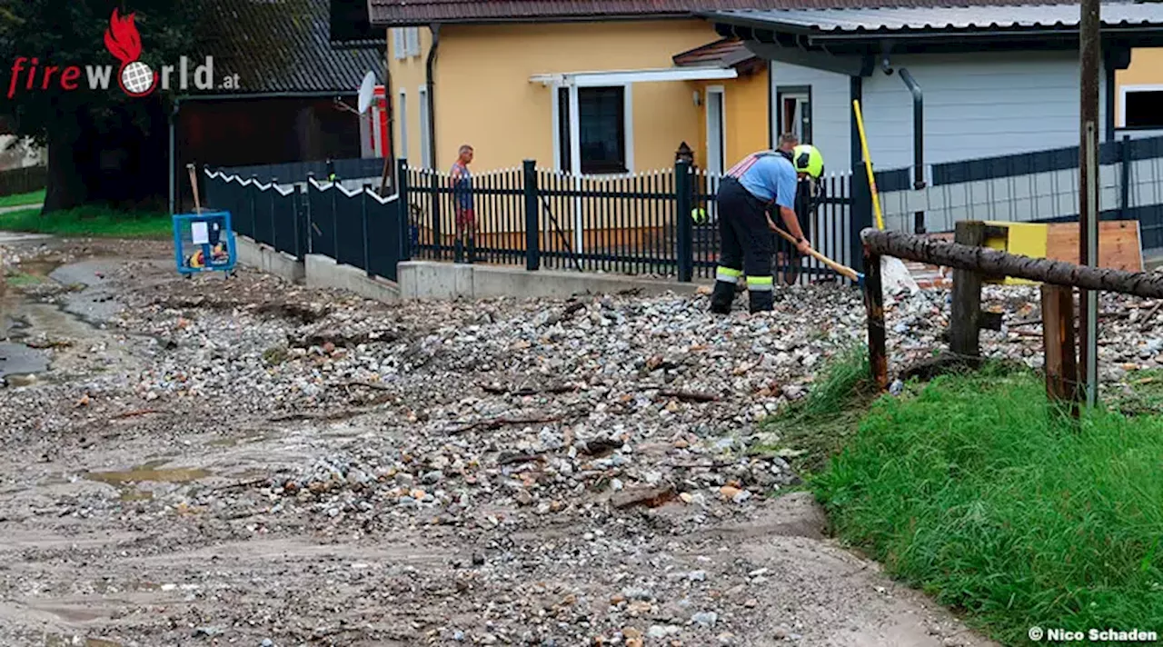 Stmk: Unwetttereinsätze im Bereich Judenburg