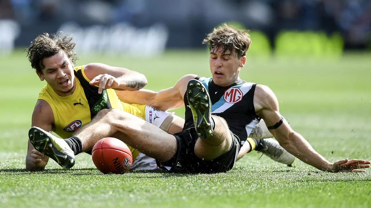 LIVE AFL: Puzzling Power, teething Tigers locked in tight tussle