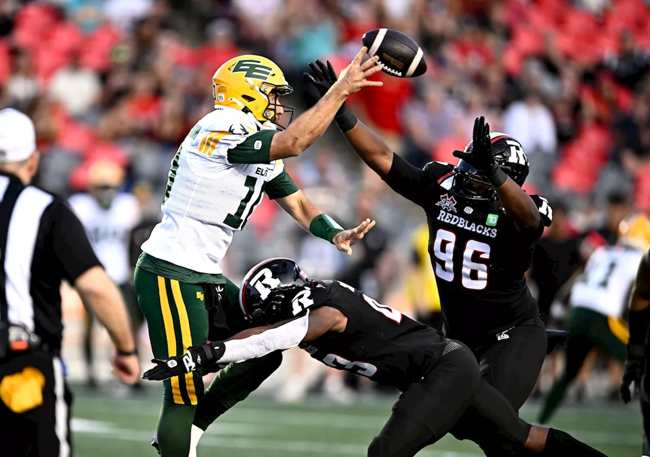 Redblacks add to winless Elks’ misery with 20-14 win in Ottawa