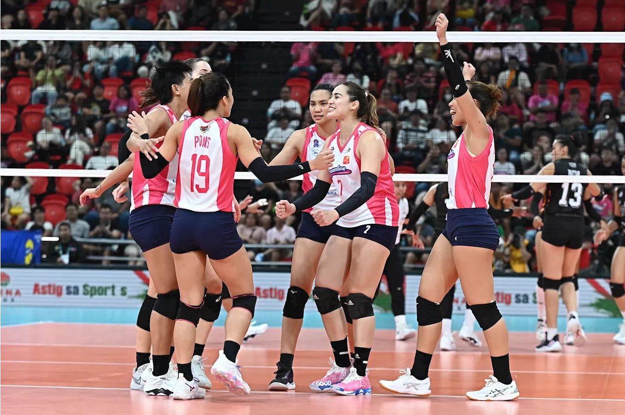 PVL: Creamline survives Farm Fresh scare with four-set comeback for first win