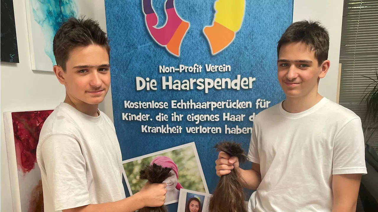 Haarige Hilfe für kranke Kids - Deshalb gingen Zwillinge drei Jahre nicht zu Frisör!