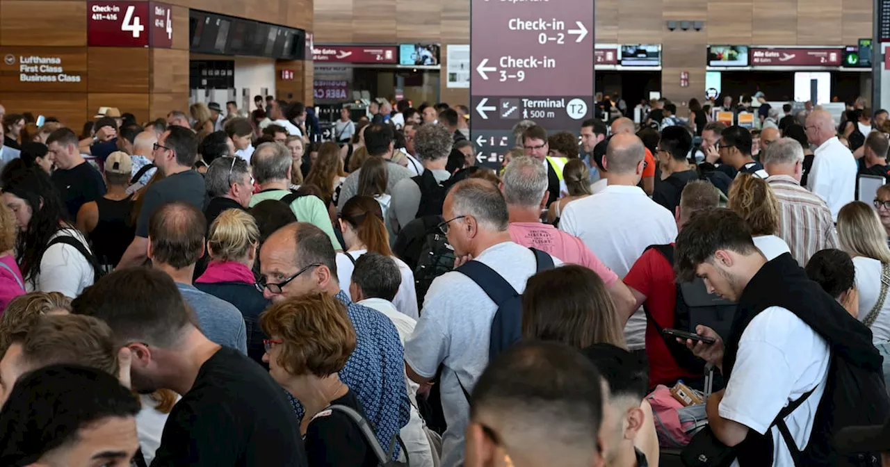 European travellers, shoppers hit hard by tech outage