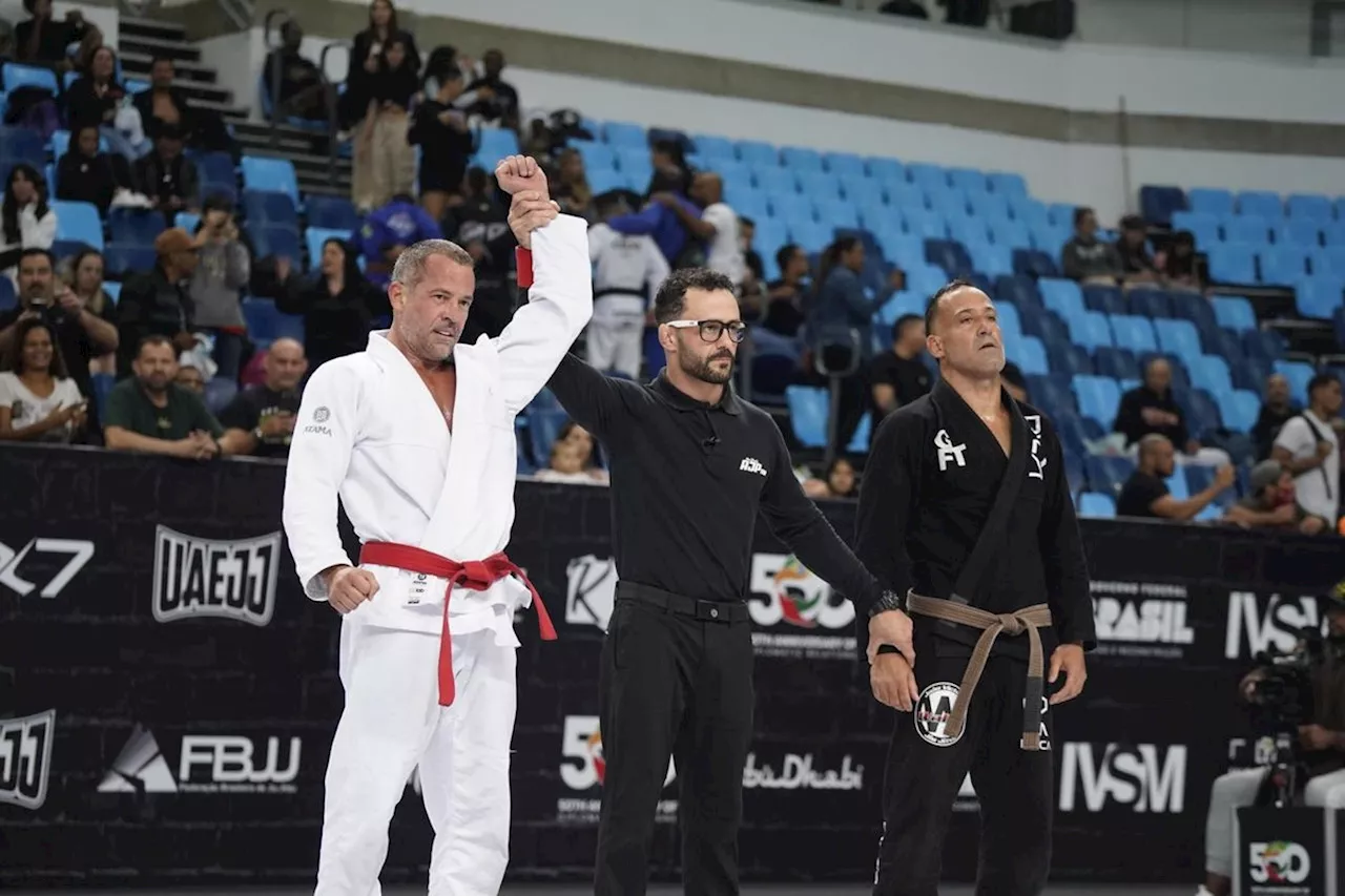 Malvino Salvador volta a competir depois de 30 anos e é campeão do Abu Dhabi Grand Slam de Jiu Jitsu do Rio