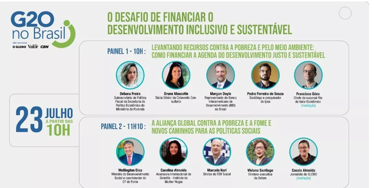 G20 no Brasil: seminário debate desafio de financiar o desenvolvimento inclusivo e sustentável