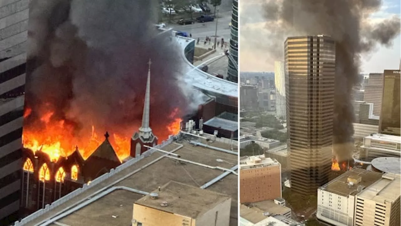 Fire causes partial collapse at First Baptist Church’s secondary chapel in downtown Dallas, reports say