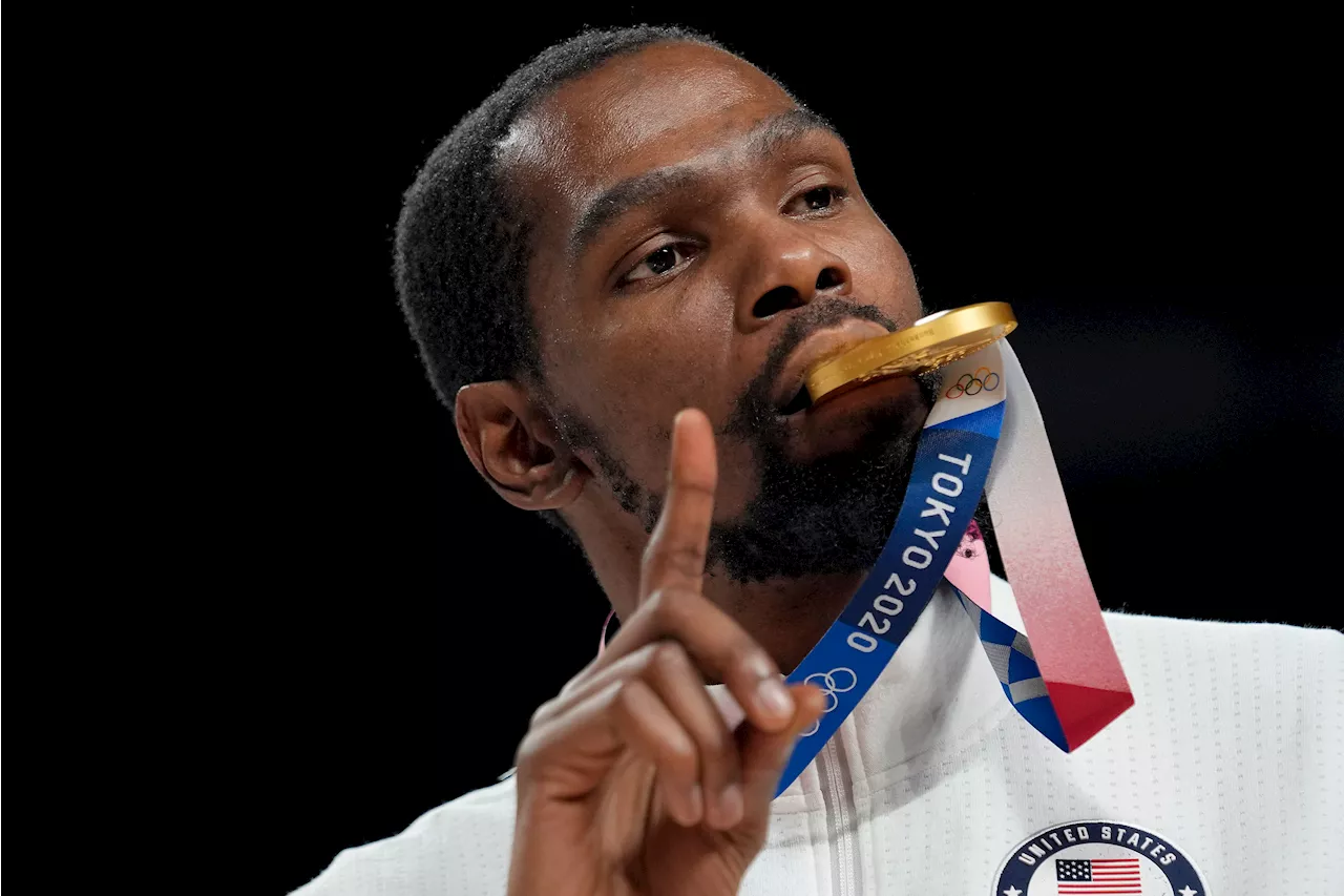 Durant returns to practice with US basketball team, one week before Paris Olympics