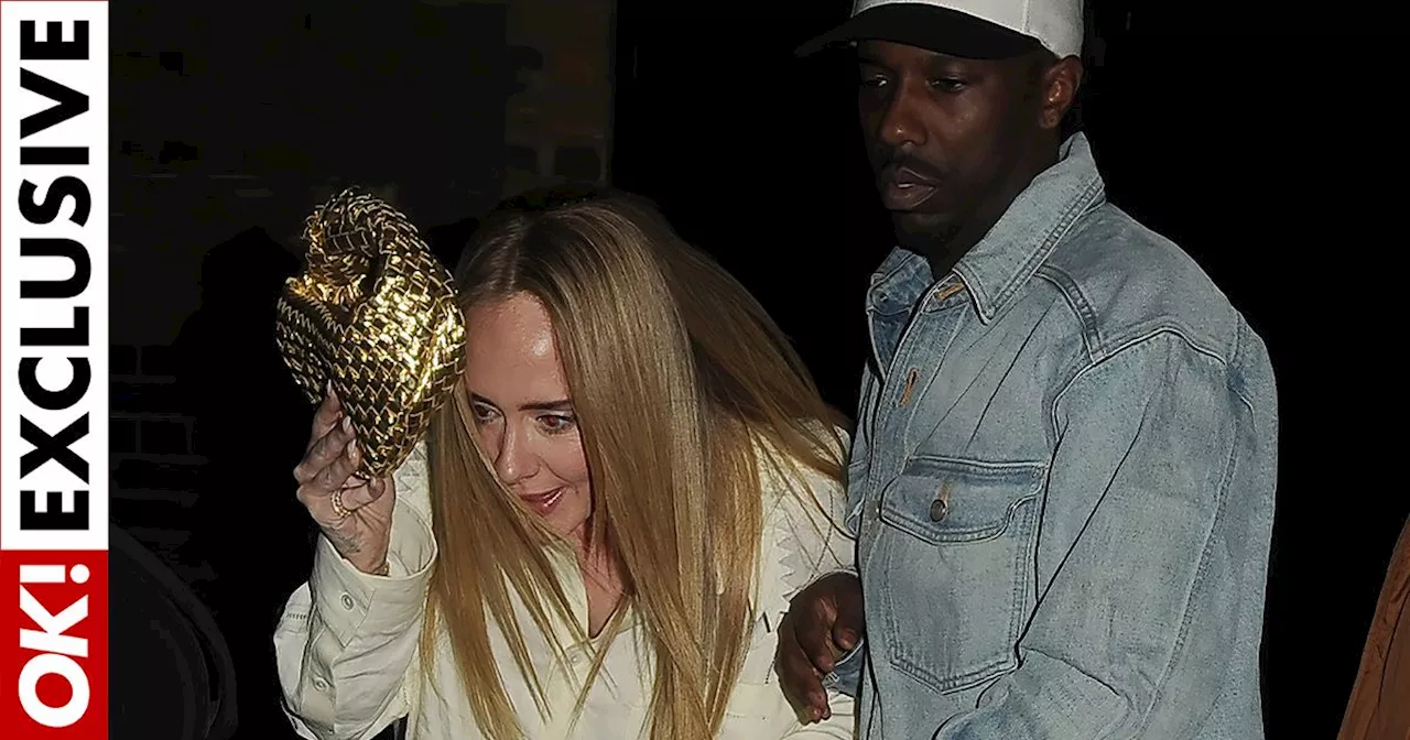 Adele and her husband Rich Paul hold hands as they make rare public appearance