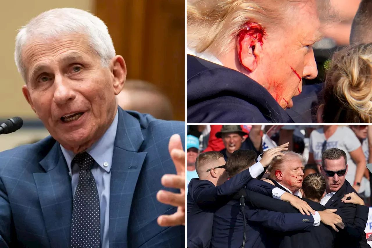 Dr. Anthony Fauci downplays Trump's wounds from assassination attempt: 'Superficial'