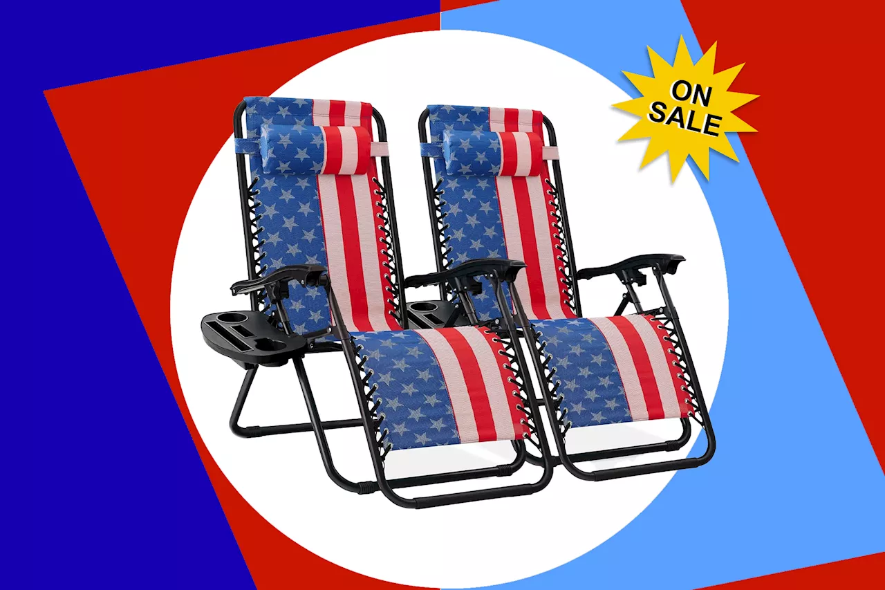 Save 23% on this bestselling American flag zero-gravity lounge chair set