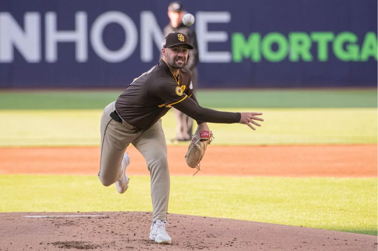 Padres shut out by Guardians to start second half