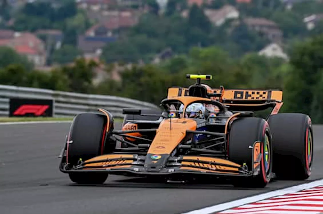 F1, qualifiche Gp Ungheria: Norris in pole, poi Piastri e Vestappen