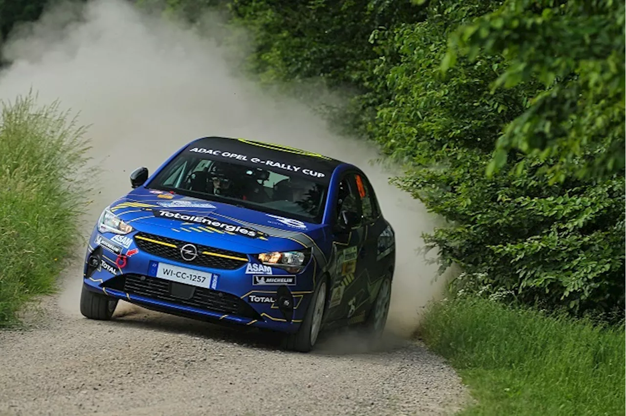 Starke Premiere des ADAC Opel e-Rally Cup