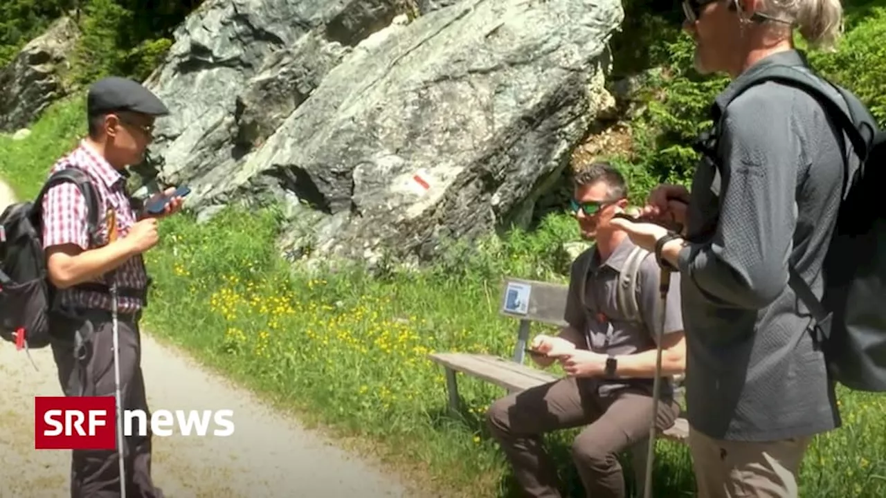 Im Graubünden gibt es auch Wanderungen für Blinde