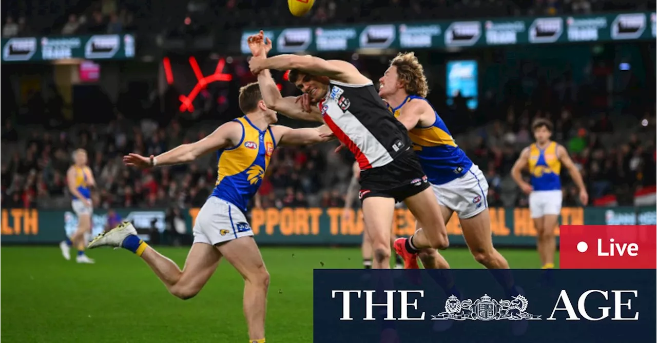 AFL 2024 round 19 LIVE updates: Saints lead Eagles despite turnover woes