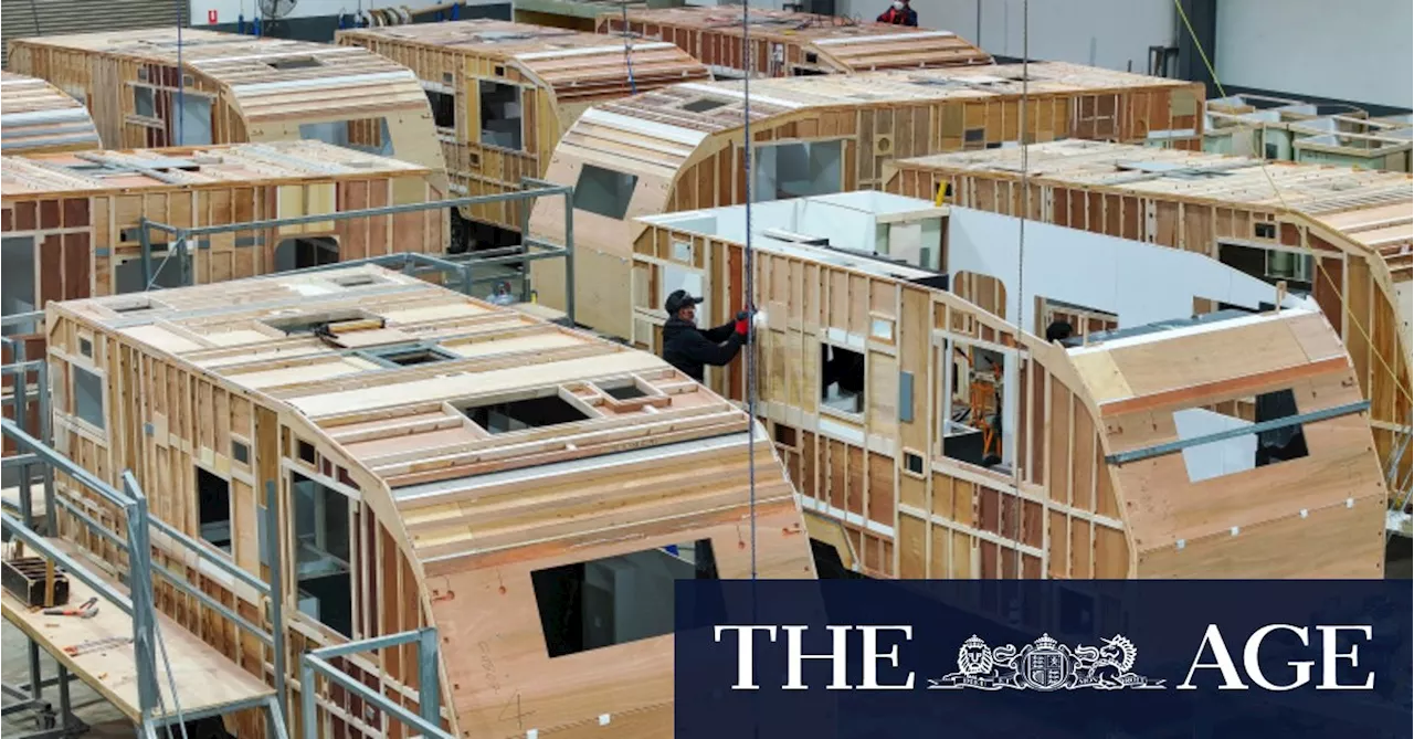 Not far from the old Ford factory in Melbourne’s north, caravan-makers are booming