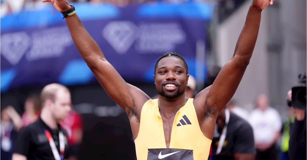 Noah Lyles Warms Up For Olympics by Setting Personal Best to Win 100-m in London