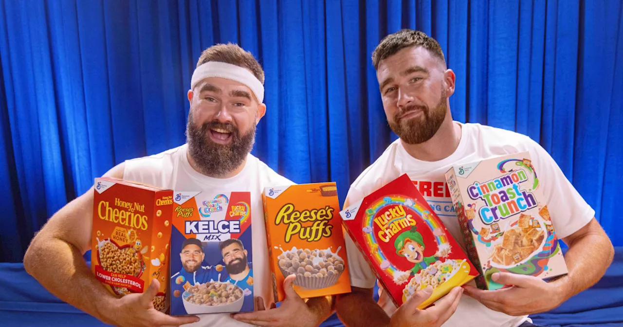 Travis, Jason Kelce Share Details On Their Kelce Mix Breakfast Cereal