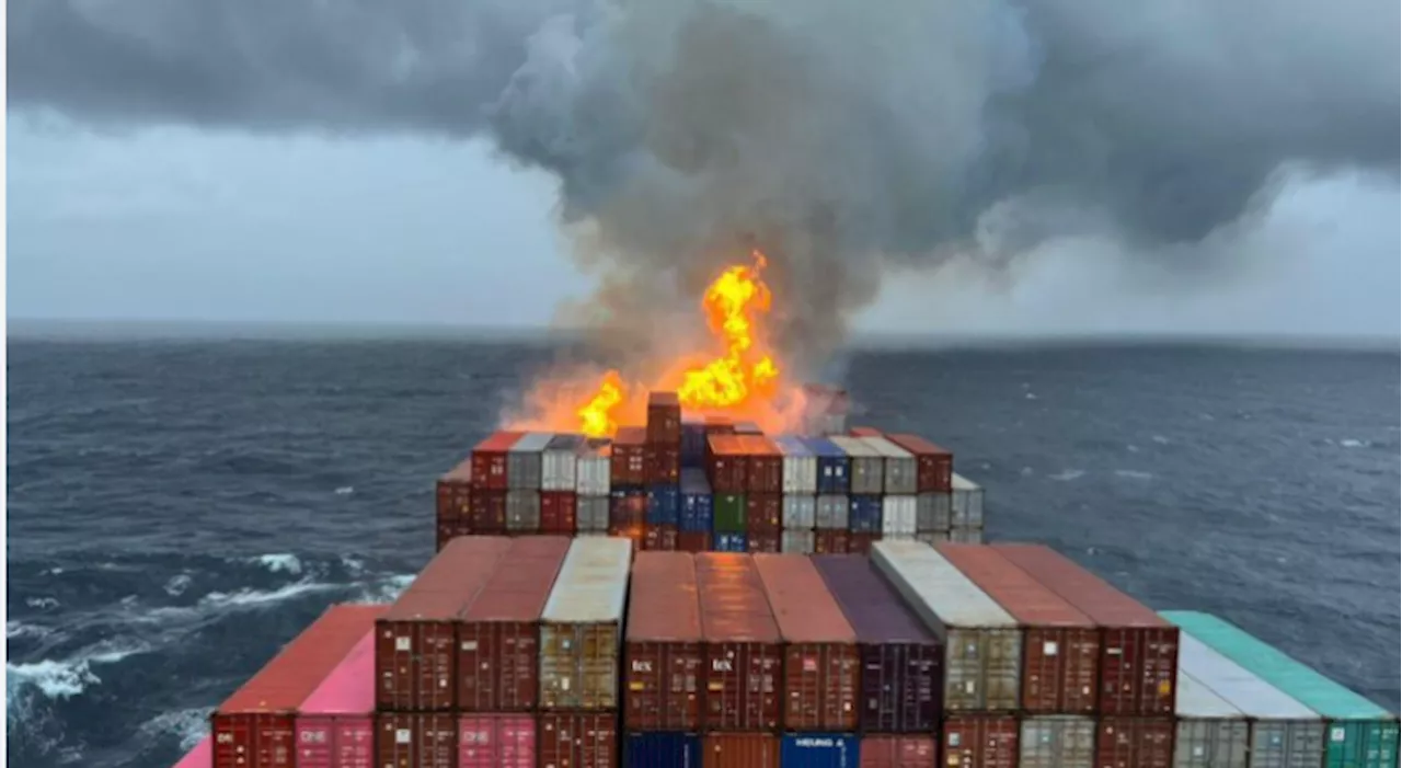 Indian coast guard battling fire aboard cargo ship in Arabian sea