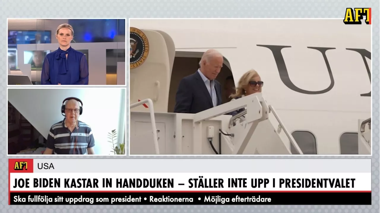 Liverapportering: Joe Biden ställer inte upp för omval