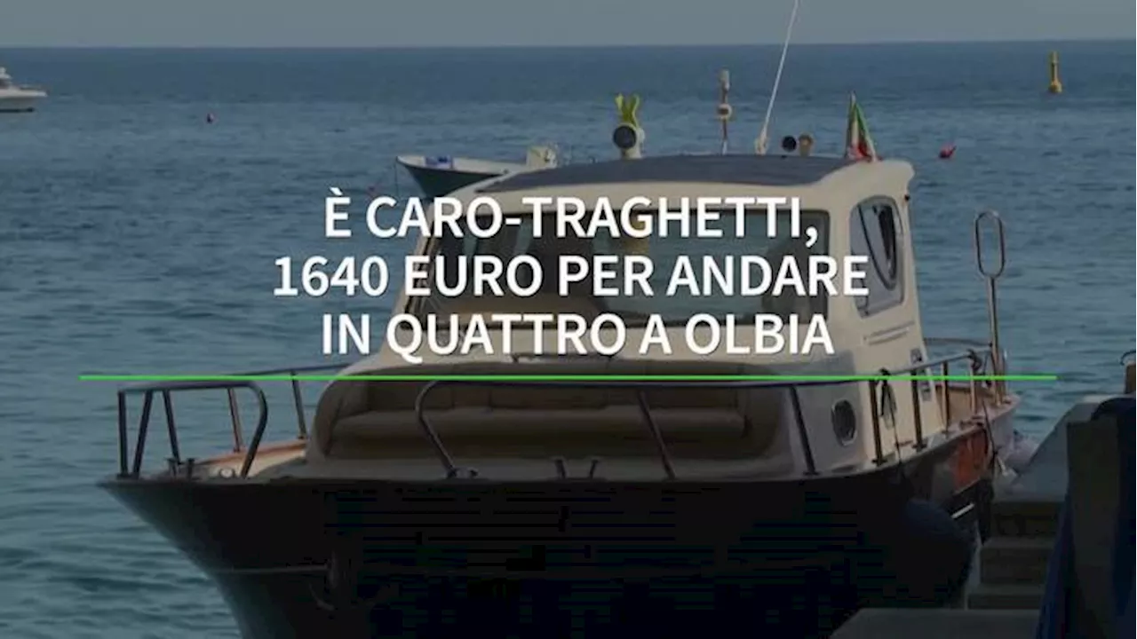 E' caro-traghetti, 1640 euro per andare in quattro a Olbia