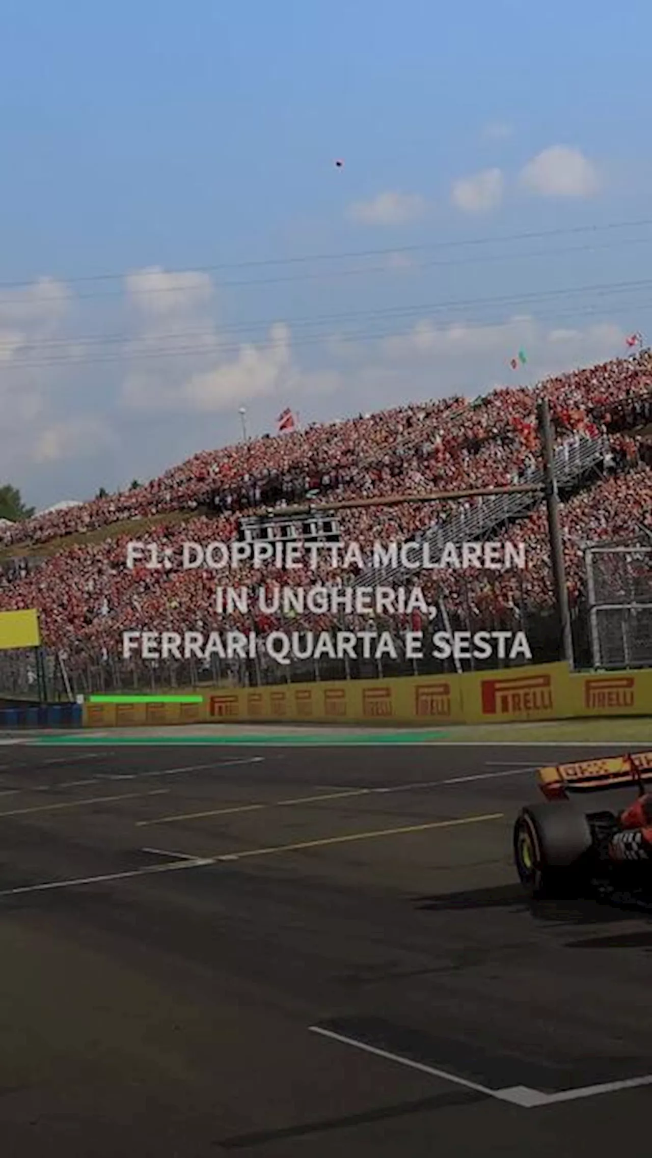 F1: doppietta McLaren in Ungheria, Ferrari quarta e sesta