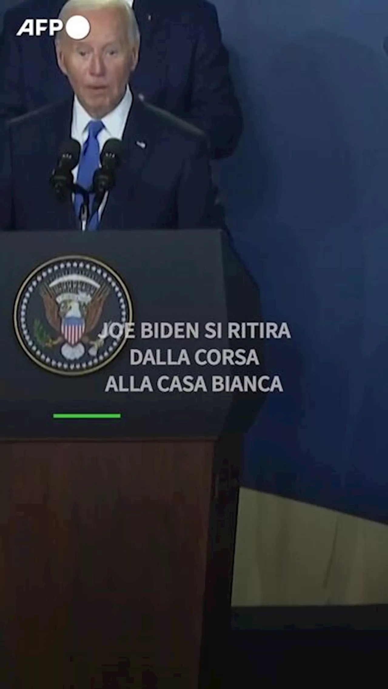 Joe Biden si ritira dalla corsa alla Casa Bianca