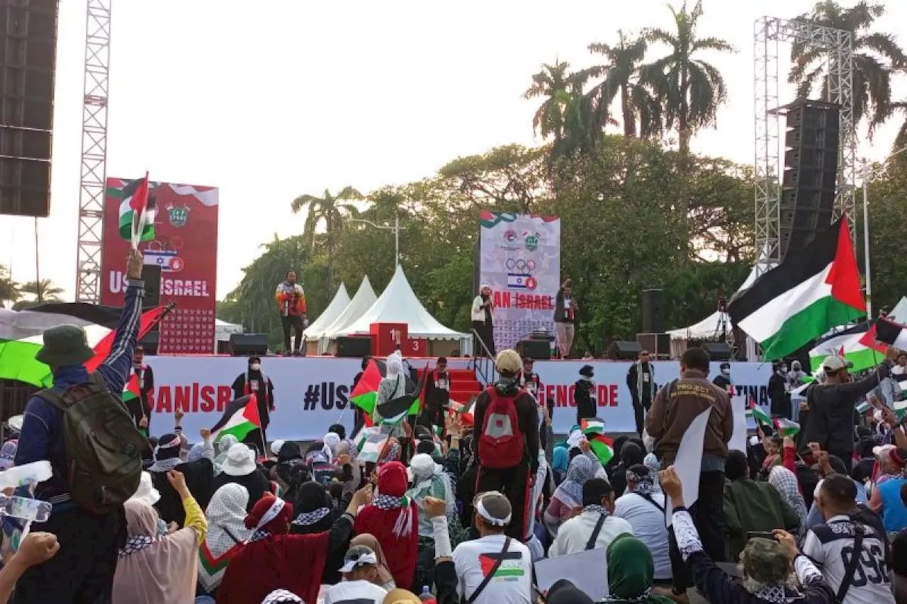 Sebanyak 1.598 personel dikerahkan guna amankan aksi Bela Palestina