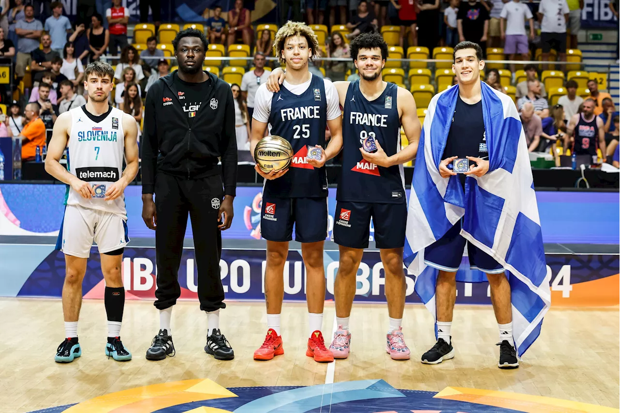 Zacharie Perrin MVP de l’Euro U20, Noah Penda dans le cinq