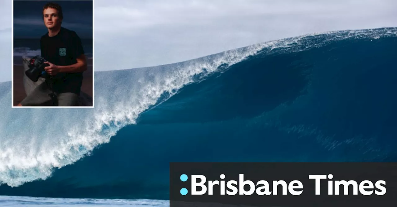 Shortly after taking this photo at Teahupo’o, Byron was face-down, blue and drowning