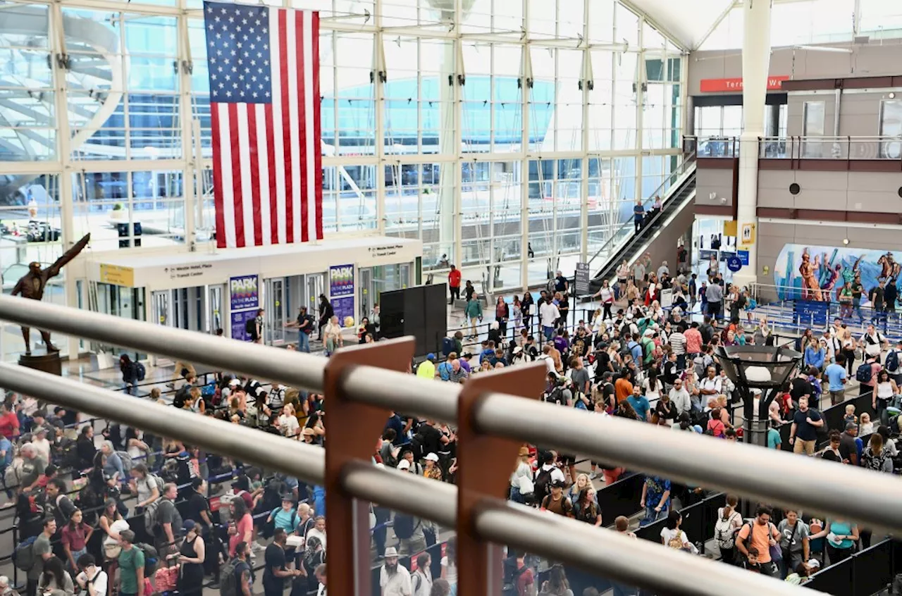 Canceled, delayed flights continue at Denver International Airport Sunday after global technology outage