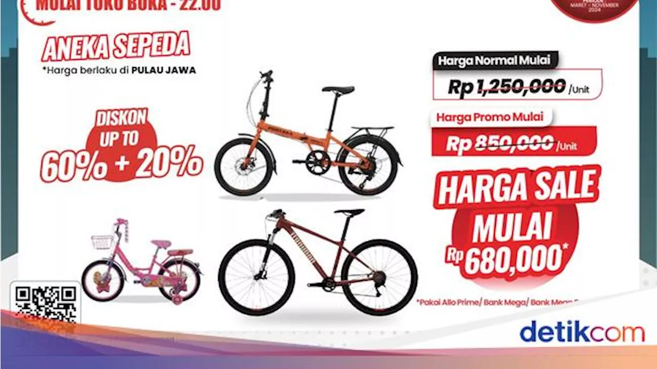 Cuma di Transmart Full Day Sale, Sepeda Banting Harga Jadi Cuma Rp 600 Ribuan