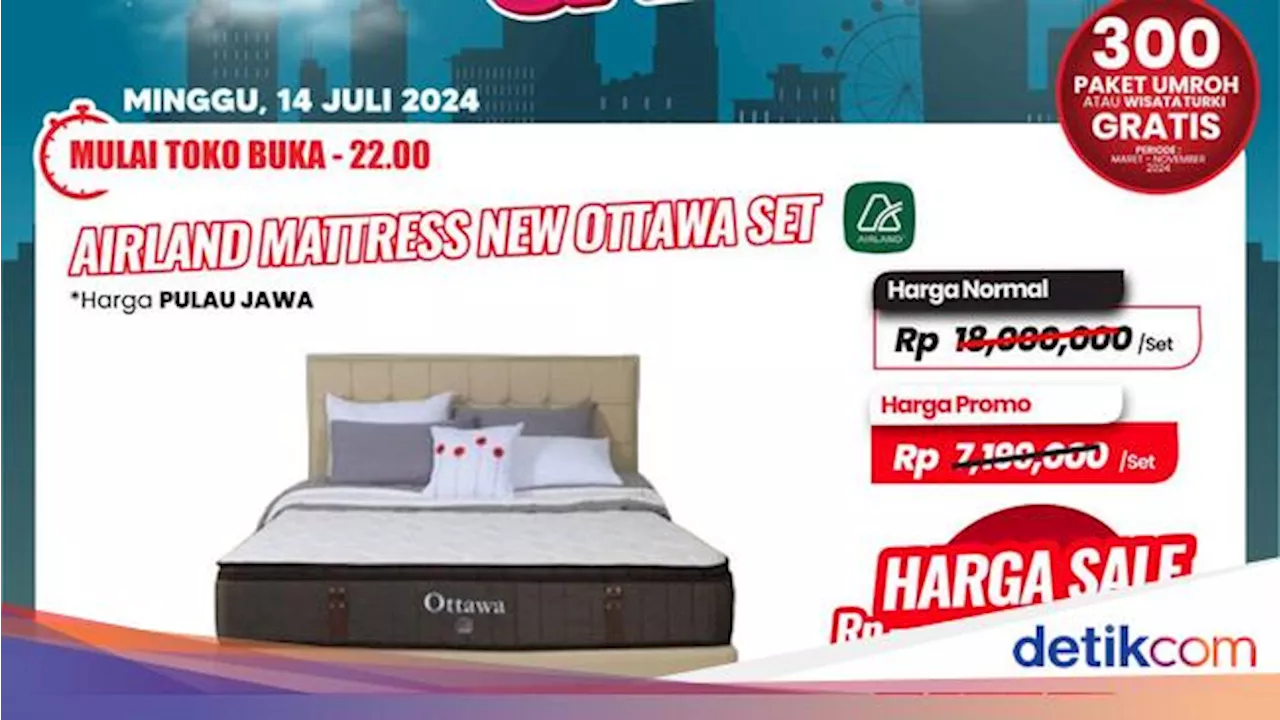 Di Transmart Full Day Sale Tempat Tidur Ini Banting Harga, Didiskon Rp 12 Jutaan!