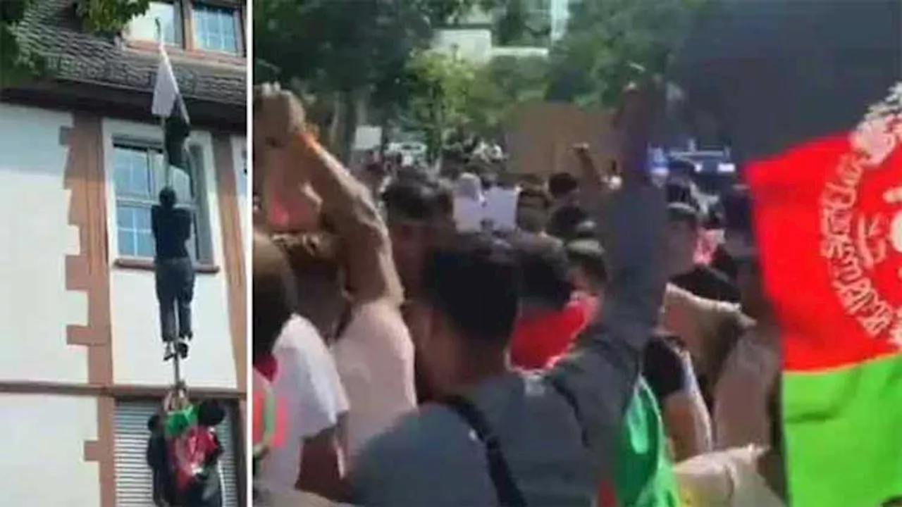 Afghan citizens attack Pakistan consulate in Germany, pull down flag