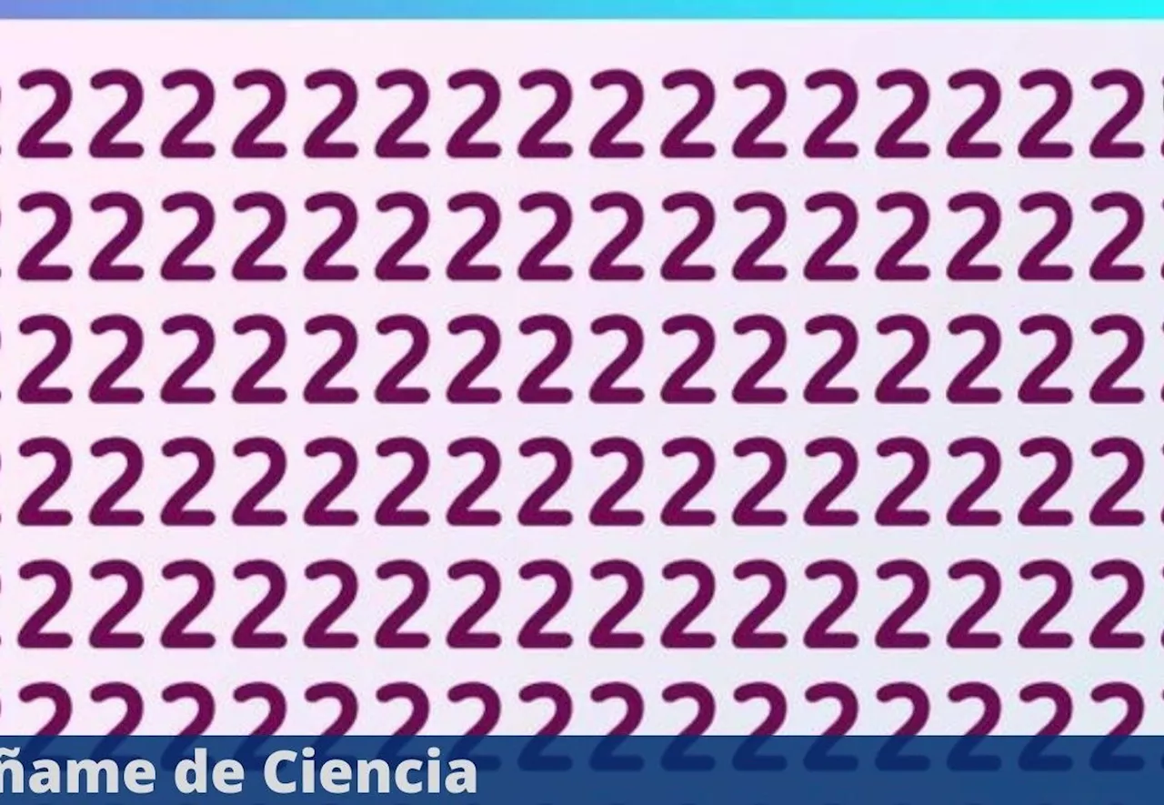 Acertijo visual FÁCIL: ¿Podrás encontrar el número DIFERENTE en 7 segundos? Reto de PRINCIPIANTES
