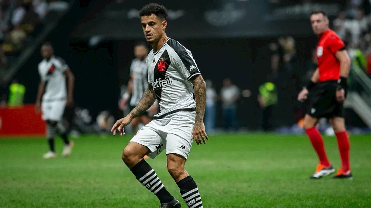 Na estreia de Coutinho, Vasco é superado pelo Atlético-MG com 2 gols de Hulk