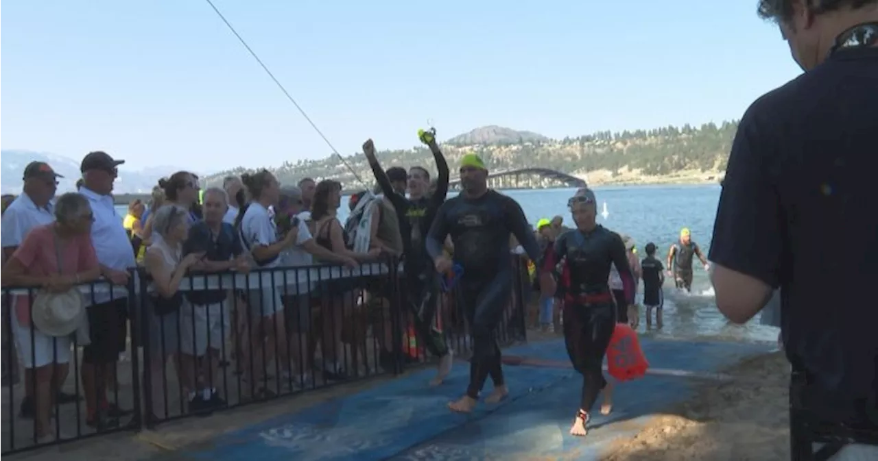 Hundreds challenge themselves in Kelowna’s Across the Lake Swim