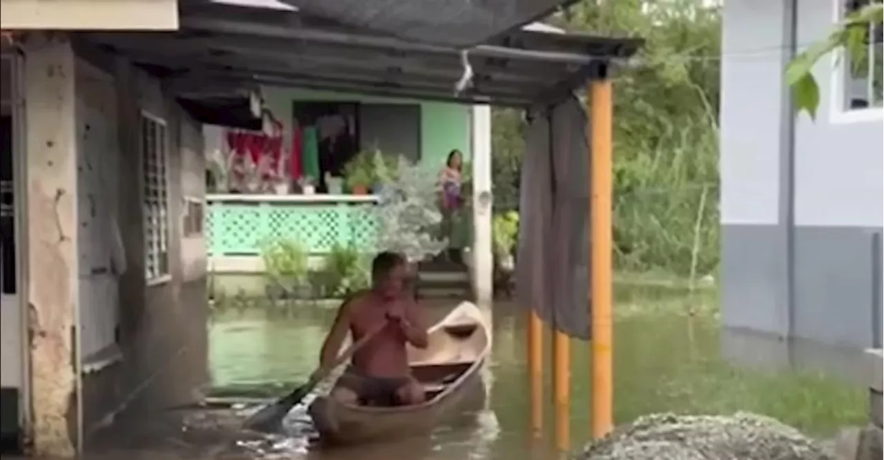 Some areas in Bulacan, Pampanga flooded due to high tide, rain