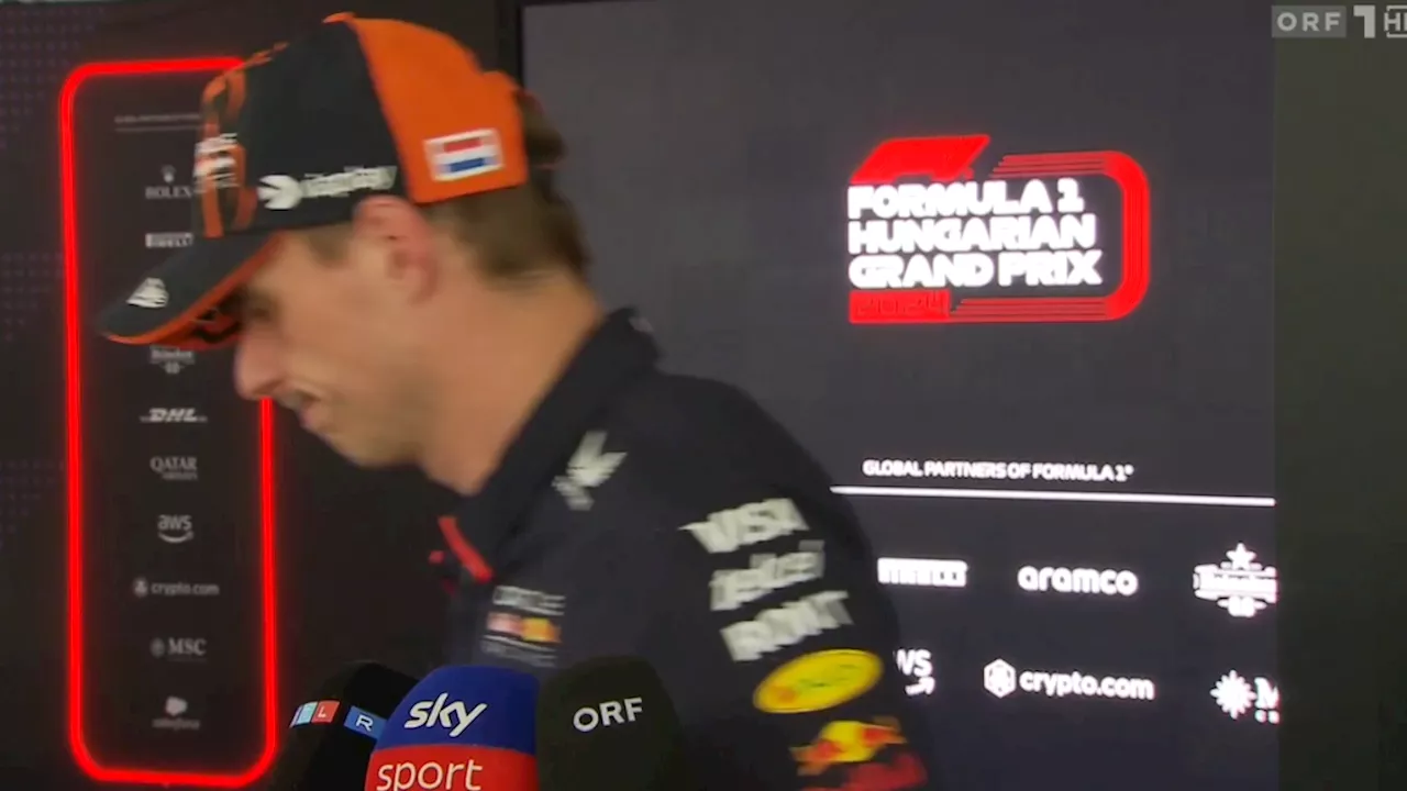  'Scheißegal!' Verstappen fährt ORF-Lady an und haut ab